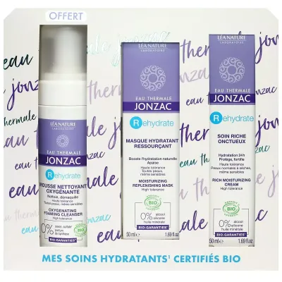 JONZAC COFFRET MES SOINS HYDRATANTS CERTIFIES BIO JONZAC COFFRET MES SOINS HYDRATANTS CERTIFIES BIO