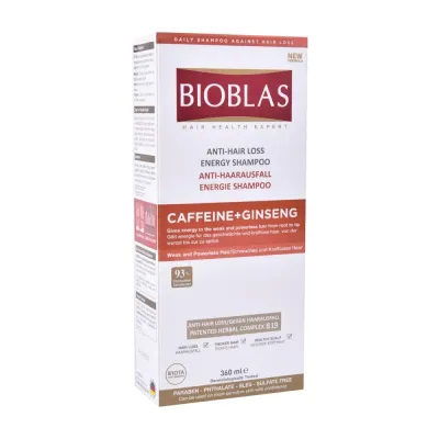 BIOBLAS SHAMPOOING ENERGISANT CAFFEINE+GINSENG 360ML BIOBLAS SHAMPOOING ENERGISANT CAFFEINE+GINSENG 360ML
