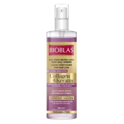 BIOBLAS APRES SHAMPOOING LIQUIDE AU COLLAGENE ET A LA KERATINE 200ML BIOBLAS APRES SHAMPOOING LIQUIDE AU COLLAGENE ET A LA KERATINE 200ML