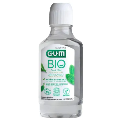 GUM BIO BAIN DE BOUCHE MENTHE FRAICHE AVEC ALOE VERA 300ML GUM BIO BAIN DE BOUCHE MENTHE FRAICHE AVEC ALOE VERA 300ML