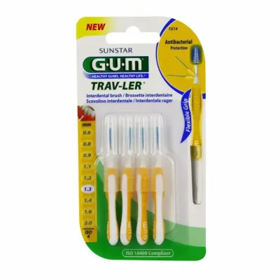 GUM BROSSETTES TRAVELER EXTRAFINE CONIQUE 1,3MM (1514) GUM BROSSETTES TRAVELER EXTRAFINE CONIQUE 1,3MM (1514)