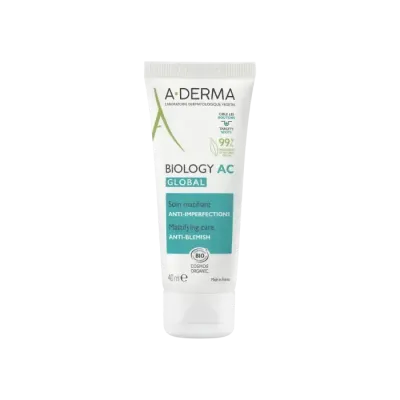 A-DERMA BIOLOGY AC GLOBAL SOIN MATIFIANT ANTI IMPERFECTIONS 40ML