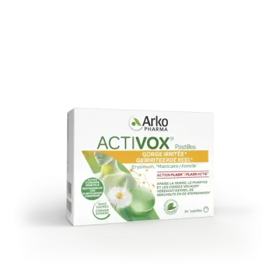 ARKOPHARMA ACTIVOX MENTHE EUCALYPTUS 24 PASTILLES ARKOPHARMA ACTIVOX MENTHE EUCALYPTUS 24 PASTILLES