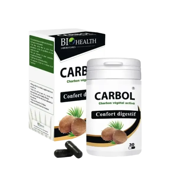 BIOHEALTH CARBOL CHARBON VEGETAL 30 GELULES