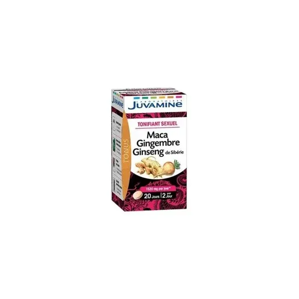 JUVAMINE MACA GINGEMBRE GINSENG DE SIBERIE 40 COMPRIMES