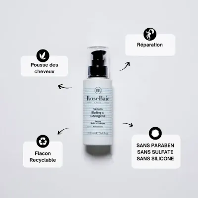 ROSEBAIE SERUM CRISTAL BIOTINE X COLLAGENE 100ML ROSEBAIE SERUM CRISTAL BIOTINE X COLLAGENE 100ML