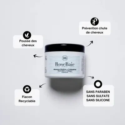 ROSEBAIE MASQUE BIOTINE X COLLAGENE 500 ML ROSEBAIE MASQUE BIOTINE X COLLAGENE 500 ML