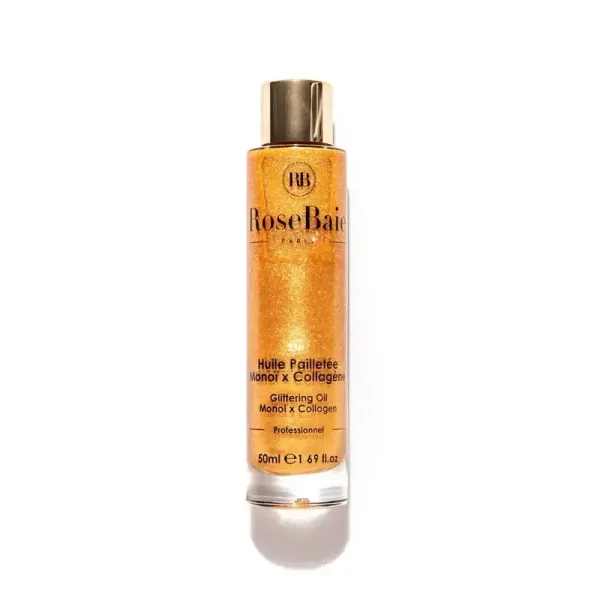 ROSEBAIE HUILE PAILLETEE MONOÏ X COLLAGENE 50ML