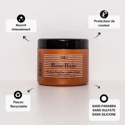 ROSEBAIE MASQUE ARGAN POST COLORATION ANTI OXYDANT & PROTECTION 500ML ROSEBAIE MASQUE ARGAN POST COLORATION ANTI OXYDANT & PROTECTION 500ML