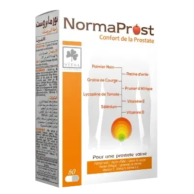 VITAL PHYTOTHERA NORMAPROST 60 GELULES VITAL PHYTOTHERA NORMAPROST 60 GELULES