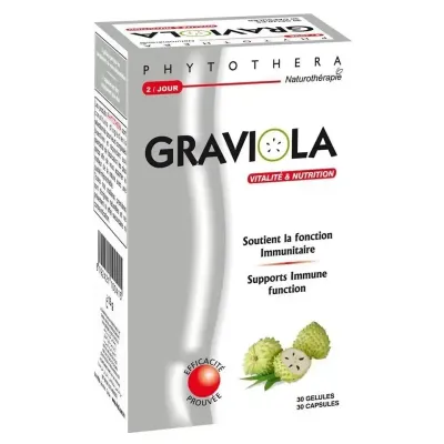 VITAL PHYTOTHERA GRAVIOLA 30 GELULES VITAL PHYTOTHERA GRAVIOLA 30 GELULES