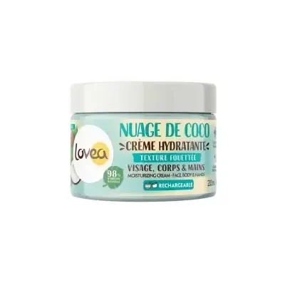 LOVEA CREME HYDRATANTE VISAGE CORPS ET MAINS NUAGE DE COCO 200ML
