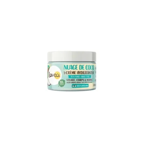 LOVEA CREME HYDRATANTE VISAGE CORPS ET MAINS NUAGE DE COCO 200ML