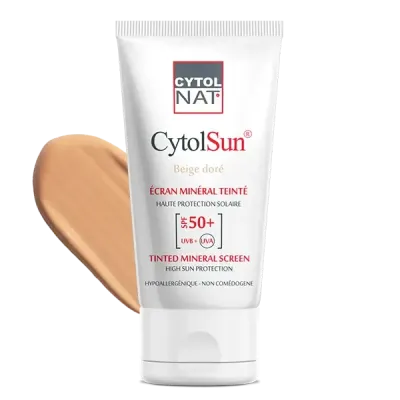 CYTOLNAT CYTOLSUN ECRAN SPF50+ TEINTE BEIGE DORE