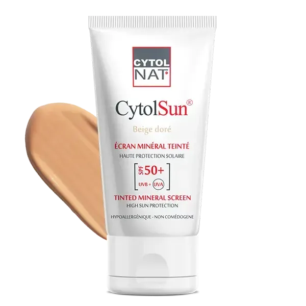 CYTOLNAT CYTOLSUN ECRAN SPF50+ TEINTE BEIGE DORE