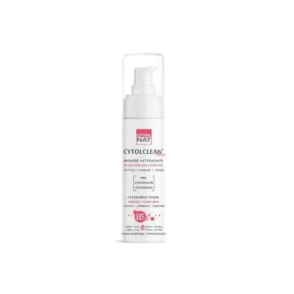 CYTOL CLEAN MOUSSE NETTOYANTE PEAUX NORMALES A SECHES 150ML
