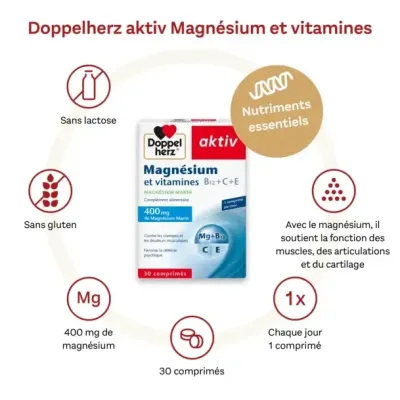 AKTIV MAGNESIUM VITAMINES C+E 30 COMPRIMES AKTIV MAGNESIUM VITAMINES C+E 30 COMPRIMES